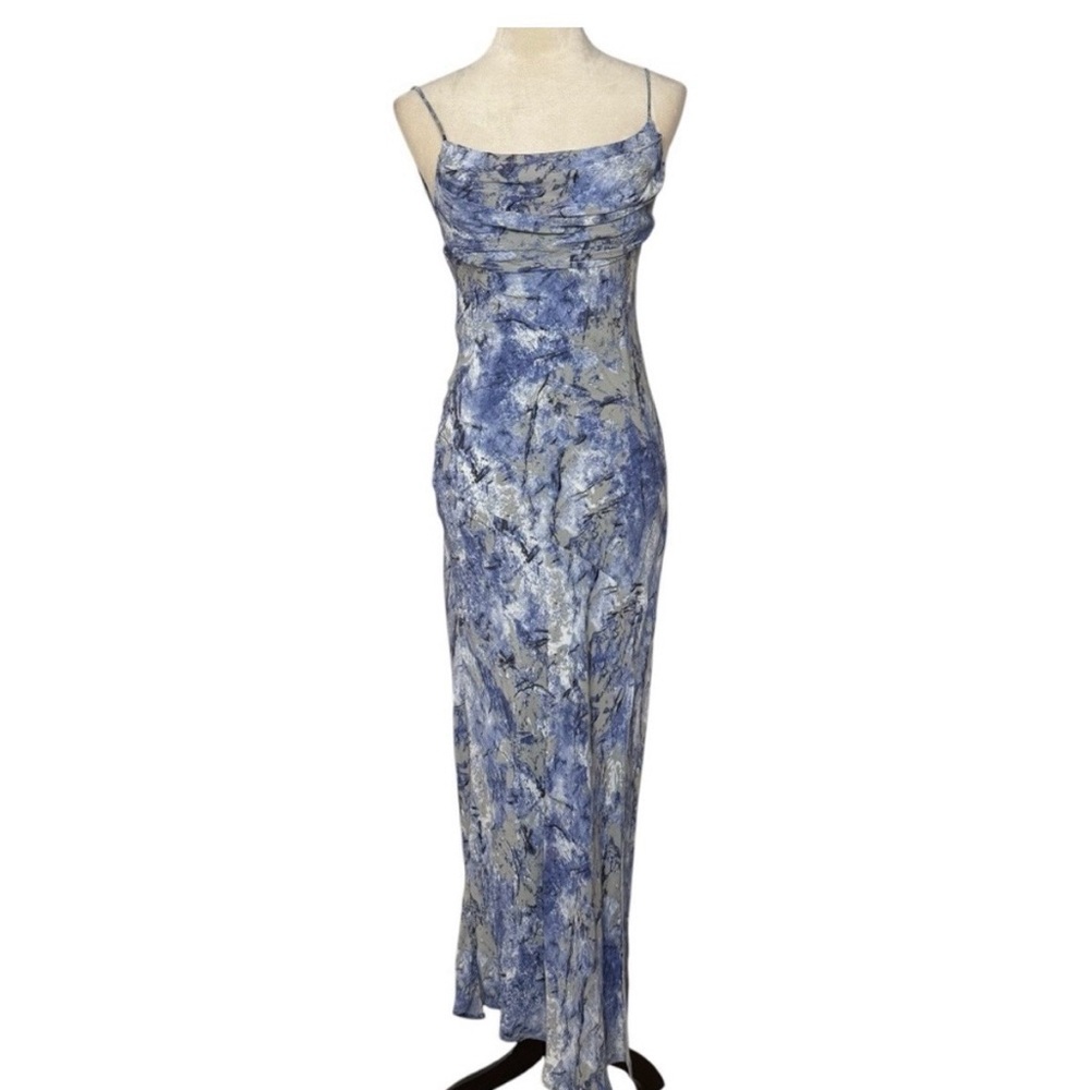 Hello Molly Catch The Waves Midi Dress Blue Size 2